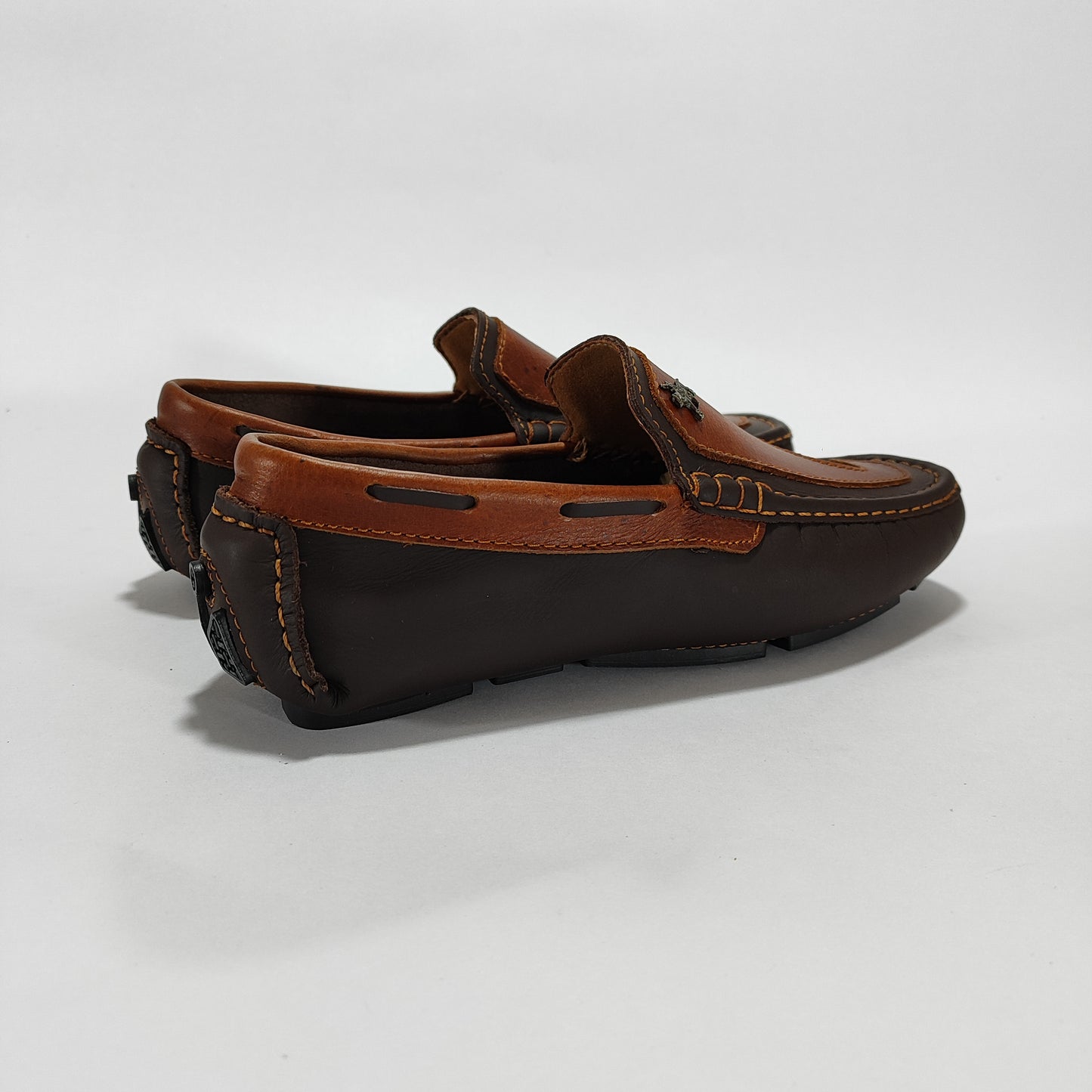 mocasin lp cafe x coñac cuero Carazzi23