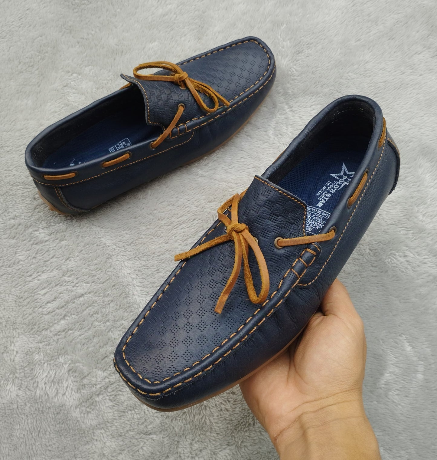 mocasin 208 azul h miel rep cuero Carazzi23