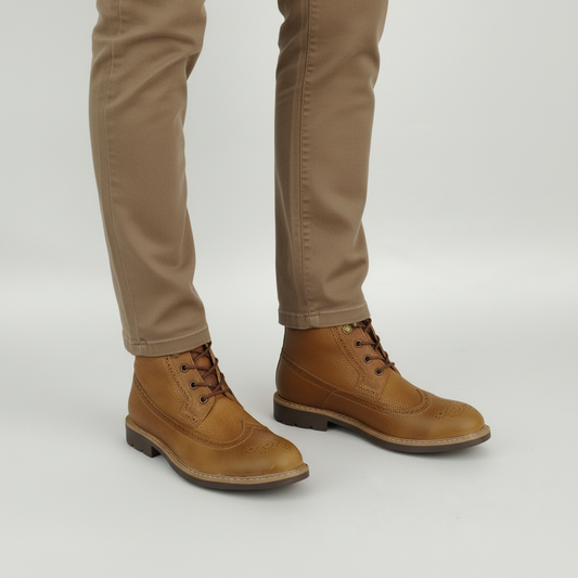 Botín 02 Miel rep Cuero