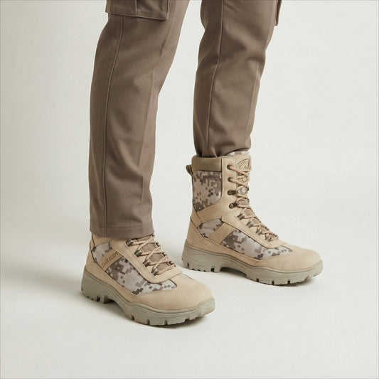 Bota 013 Camo Beige Cuero