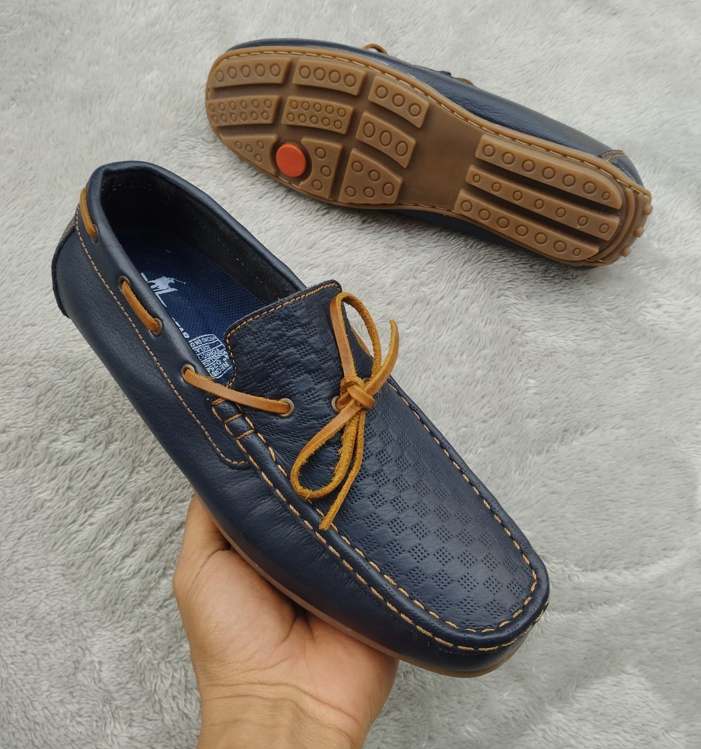 mocasin 208 azul h miel rep cuero Carazzi23