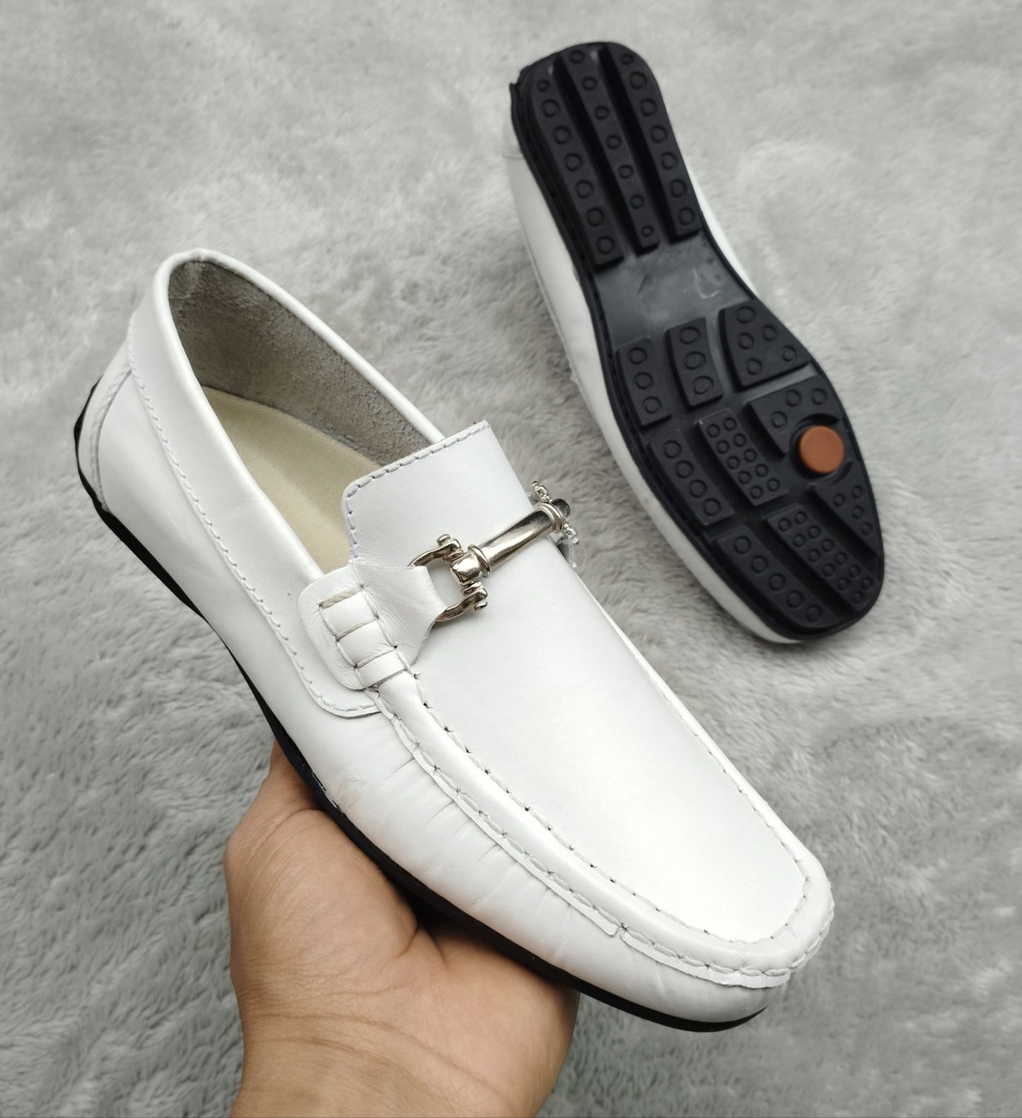 mocasin 209-1 blanco p cuero Carazzi23