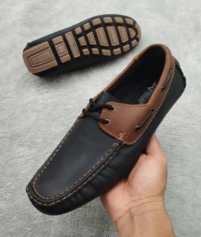 mocasin 224 negro x miel cuero Carazzi23