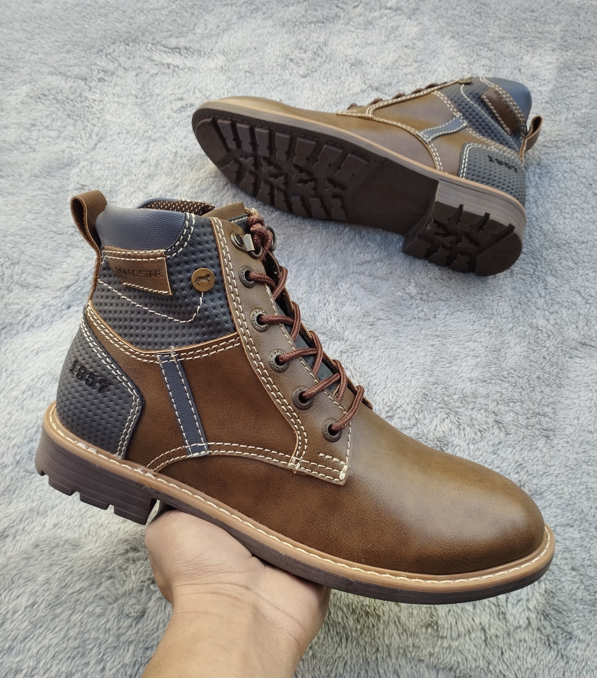 botin 03 miel x azul basecuero Carazzi23