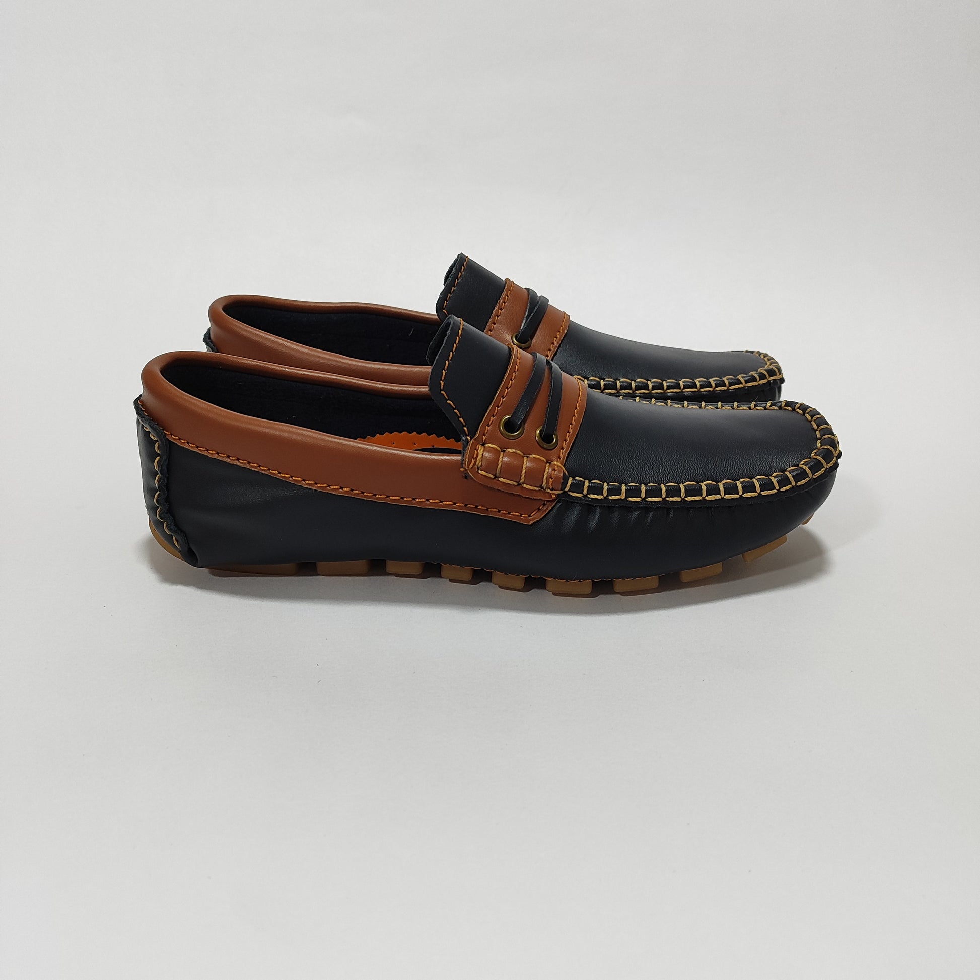 mocasin 204 azul x miel basecuero Carazzi23