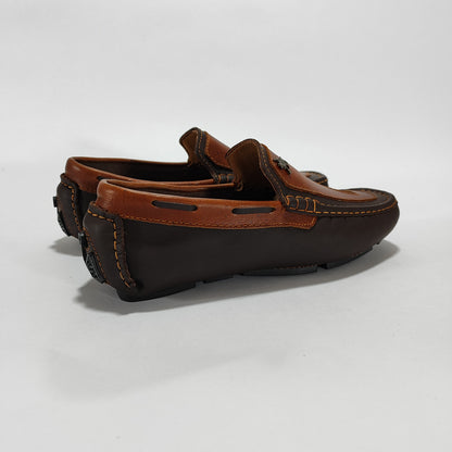 mocasin lp cafe x coñac cuero Carazzi23