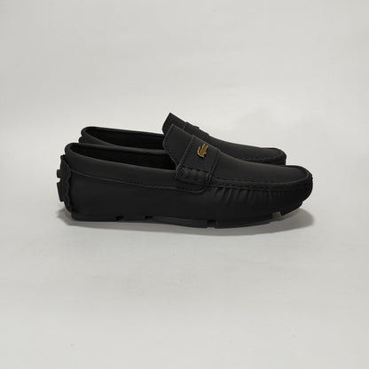 Mocasín negro liso (213), vista lateral