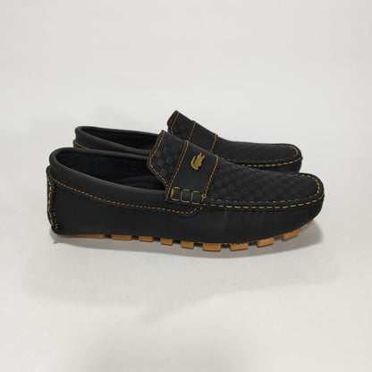 Mocasín negro x miel (213 Rep), vista lateral