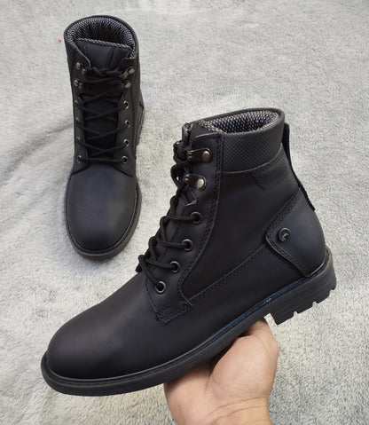 botin 05 negro cuero Carazzi23