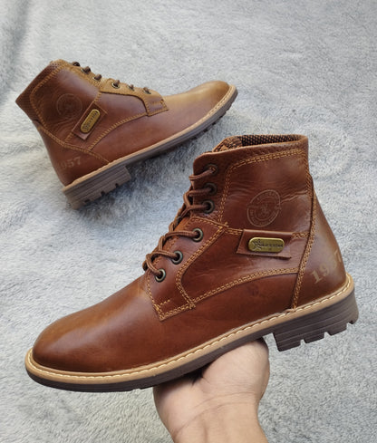 botin 01 coñac cuero Carazzi23