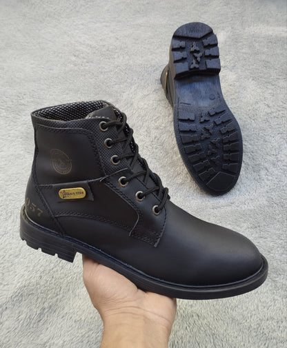 botin 01 negro cuero Carazzi23