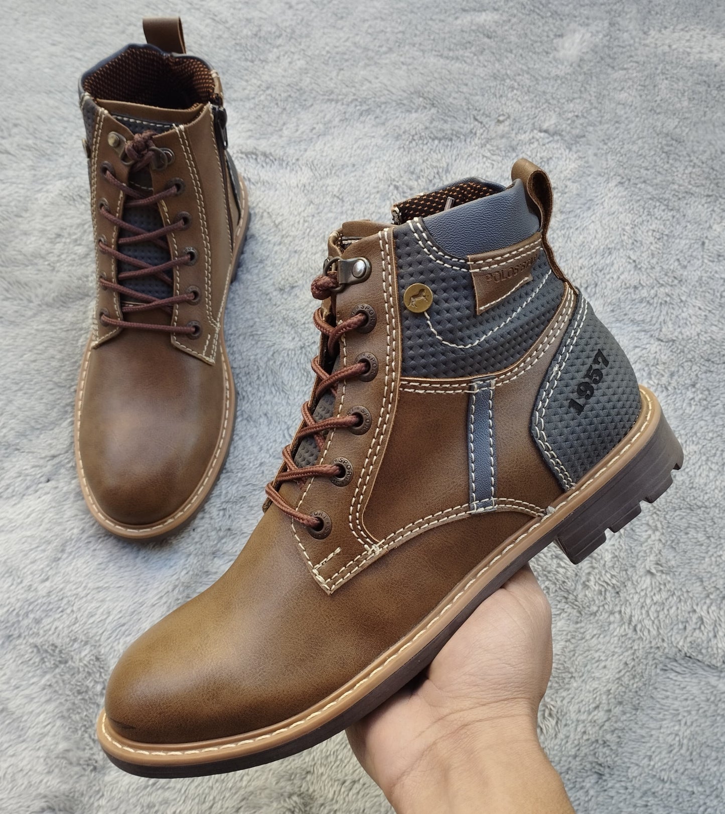 botin 03 miel x azul basecuero Carazzi23