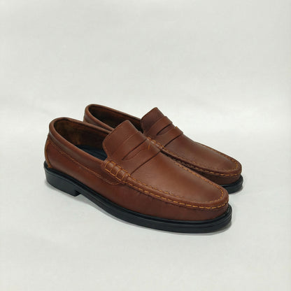 Mocasín Clásico Coñac Cuero