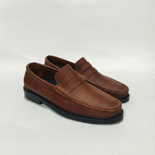 Mocasín Clásico Coñac Cuero