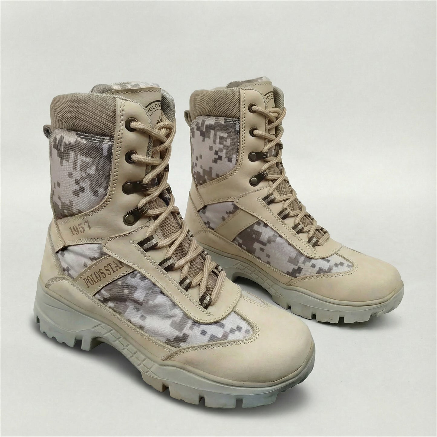 Bota 013 Camo Beige Cuero