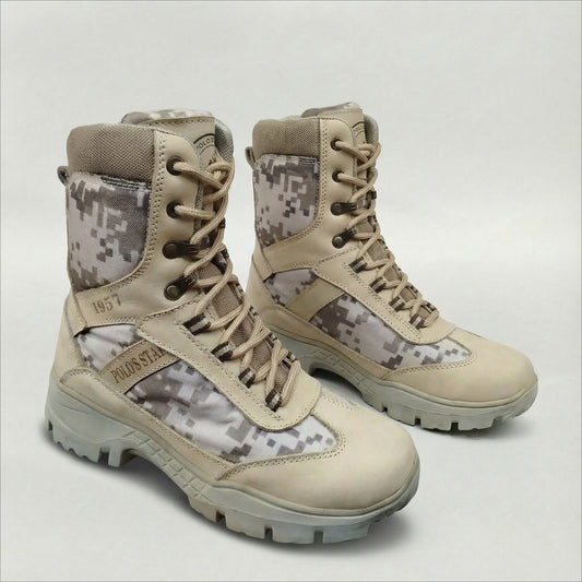 Bota 013 Camo Beige Cuero